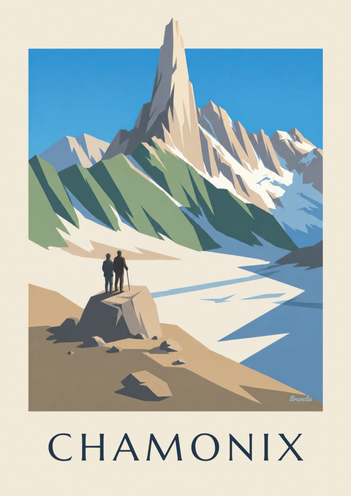 Chamonix, Aiguille du Dru poster