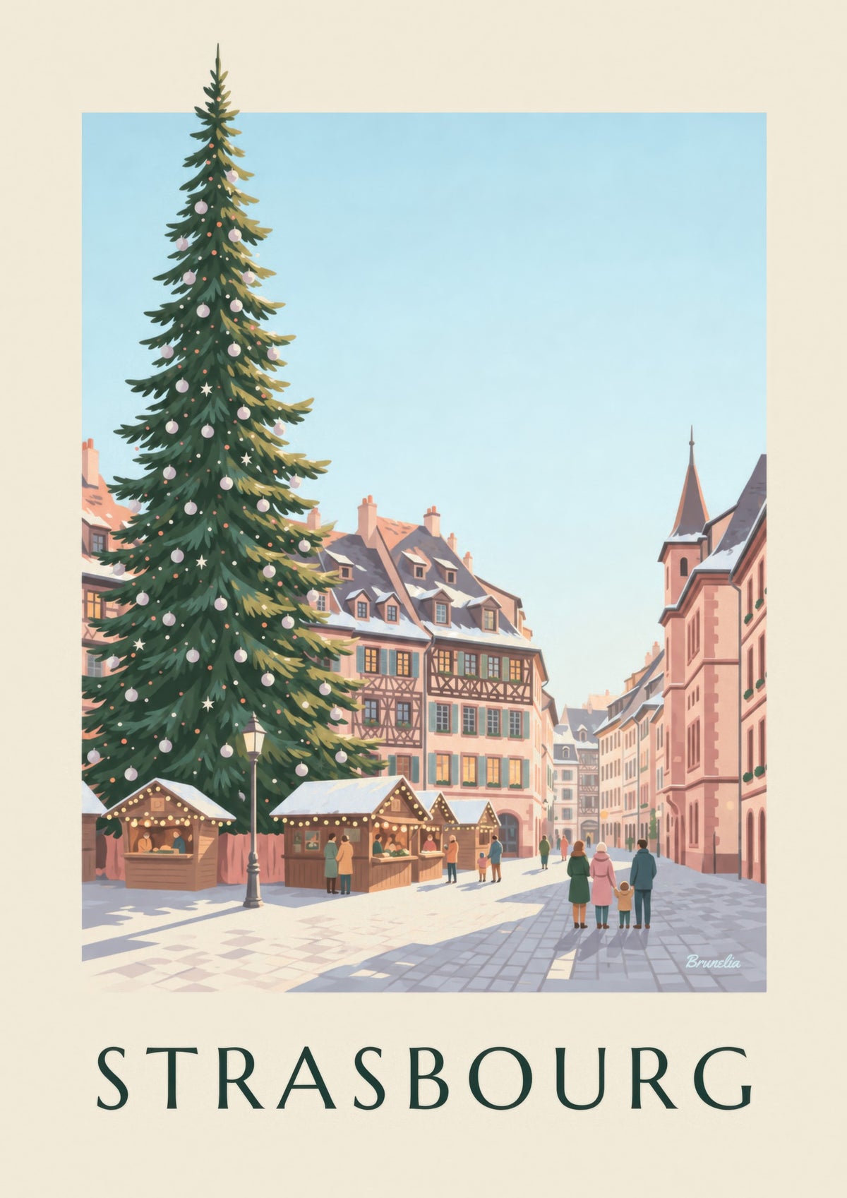 Strasbourg Christmas Market Poster