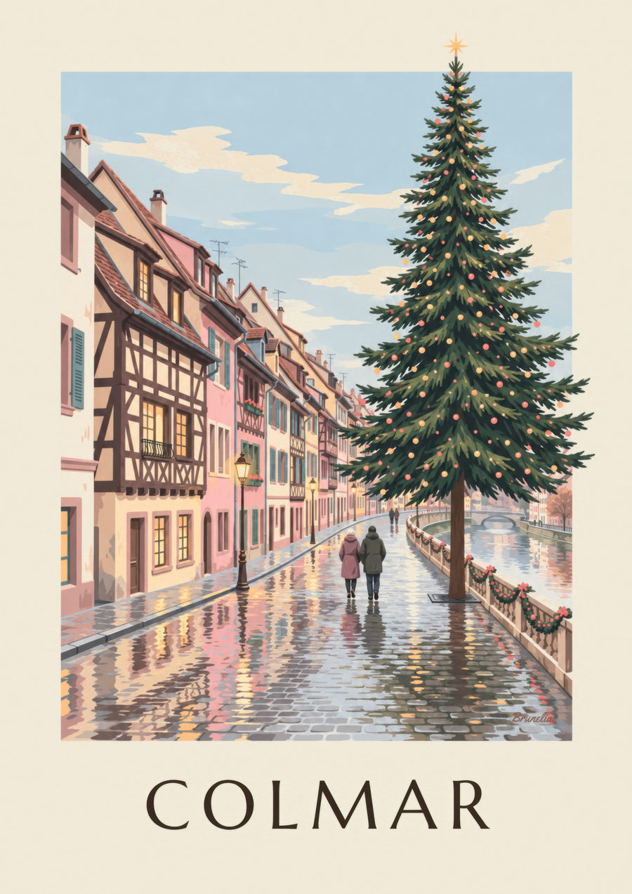 Quai de la Poissonnerie in Colmar Poster