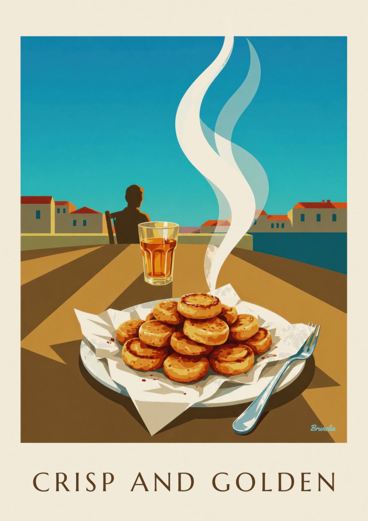 Affiche Panisses dorées de Marseille