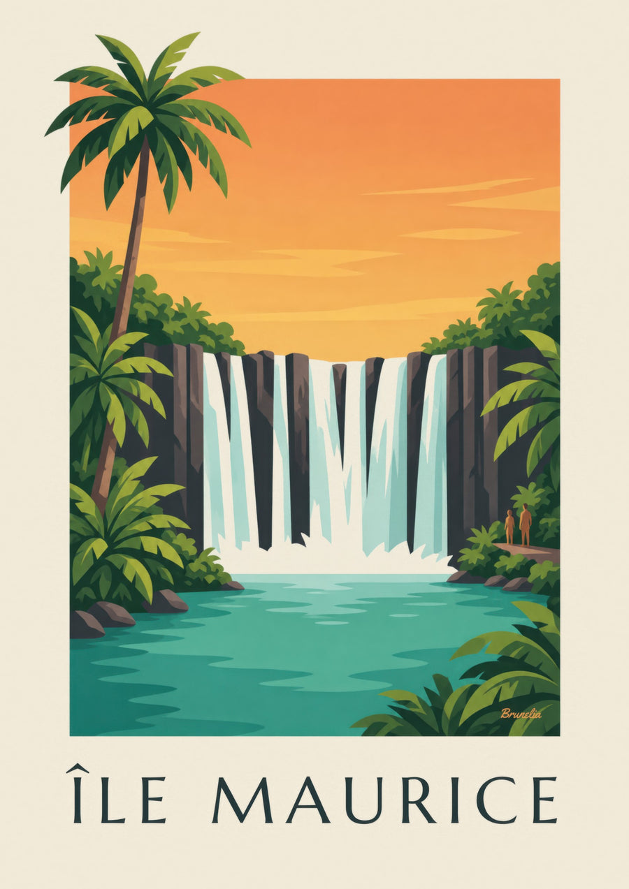 Rochester Falls in Mauritius poster