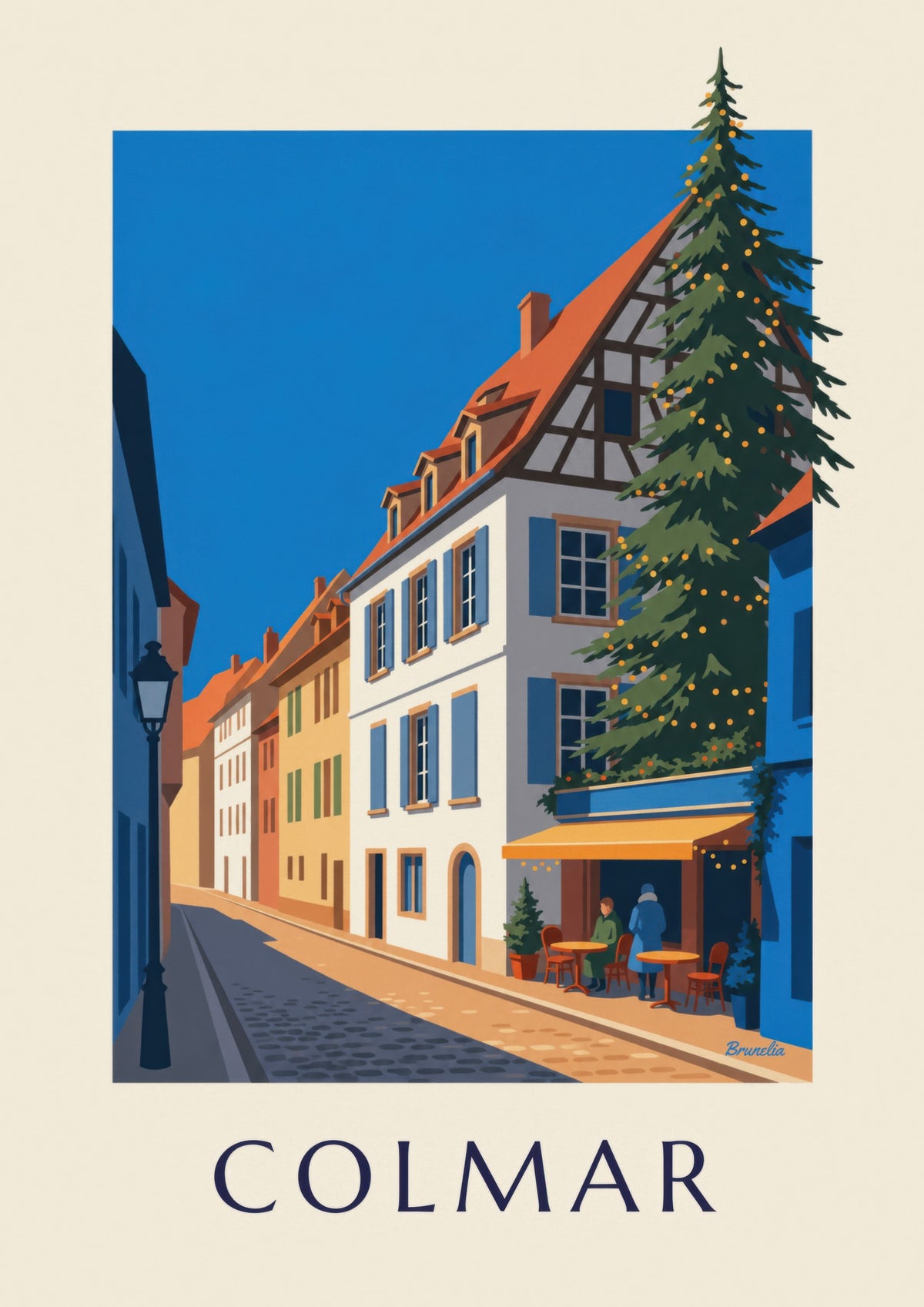 Illuminated Colmar at Christmas poster, the Fishmonger’s District