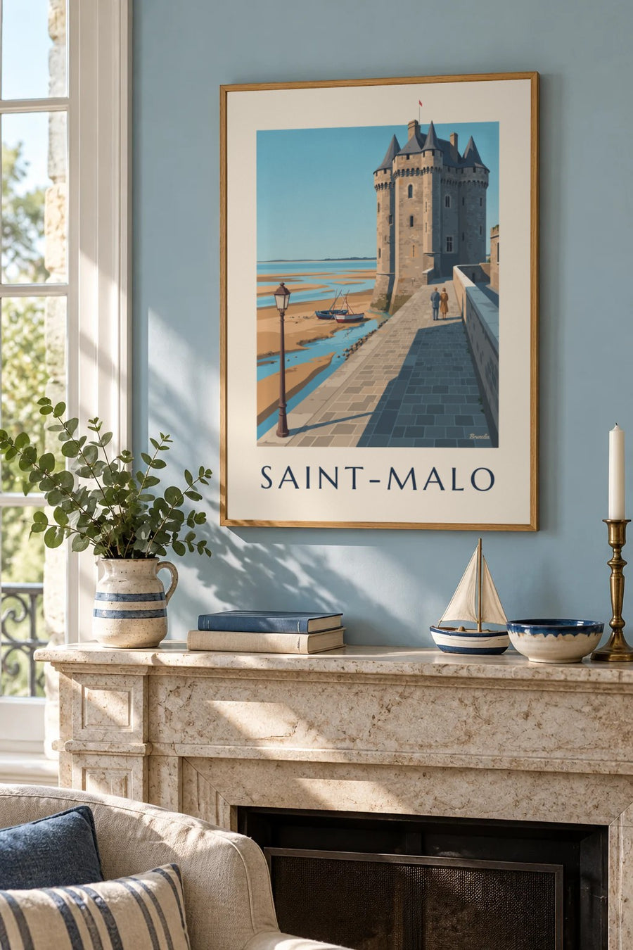 Solidor Tower in Saint-Servan, Saint-Malo Poster : framed on the wall