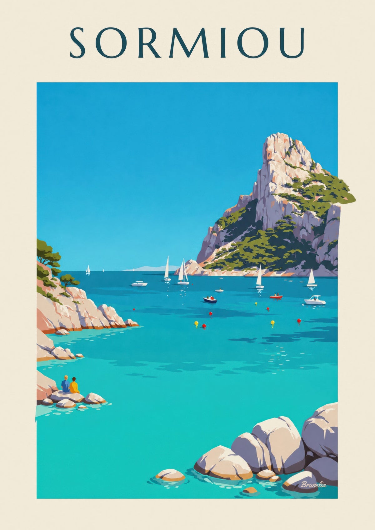 Sormiou Calanque Marseille poster