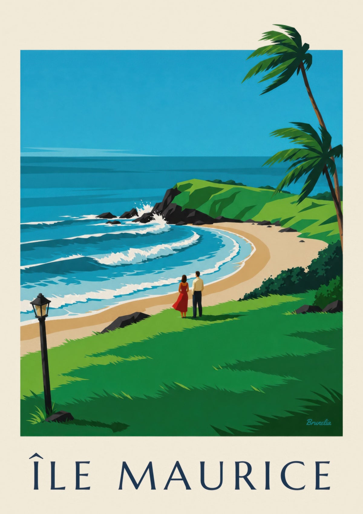 Mauritius Gris-Gris wild coast poster