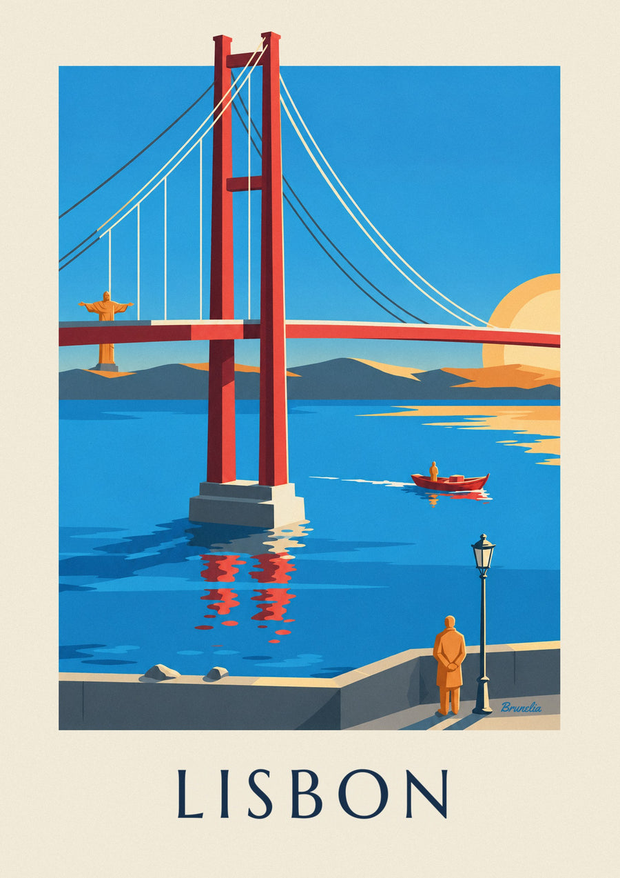 Lisbon 25 de Abril Bridge over the Tagus poster